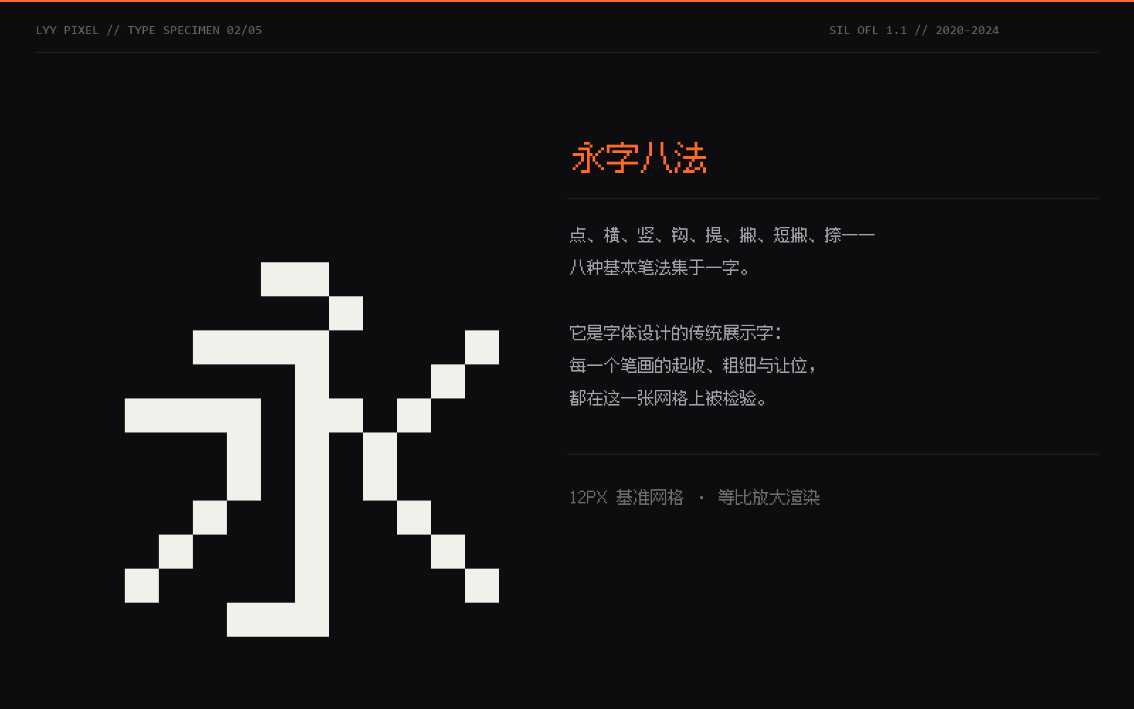永字八法